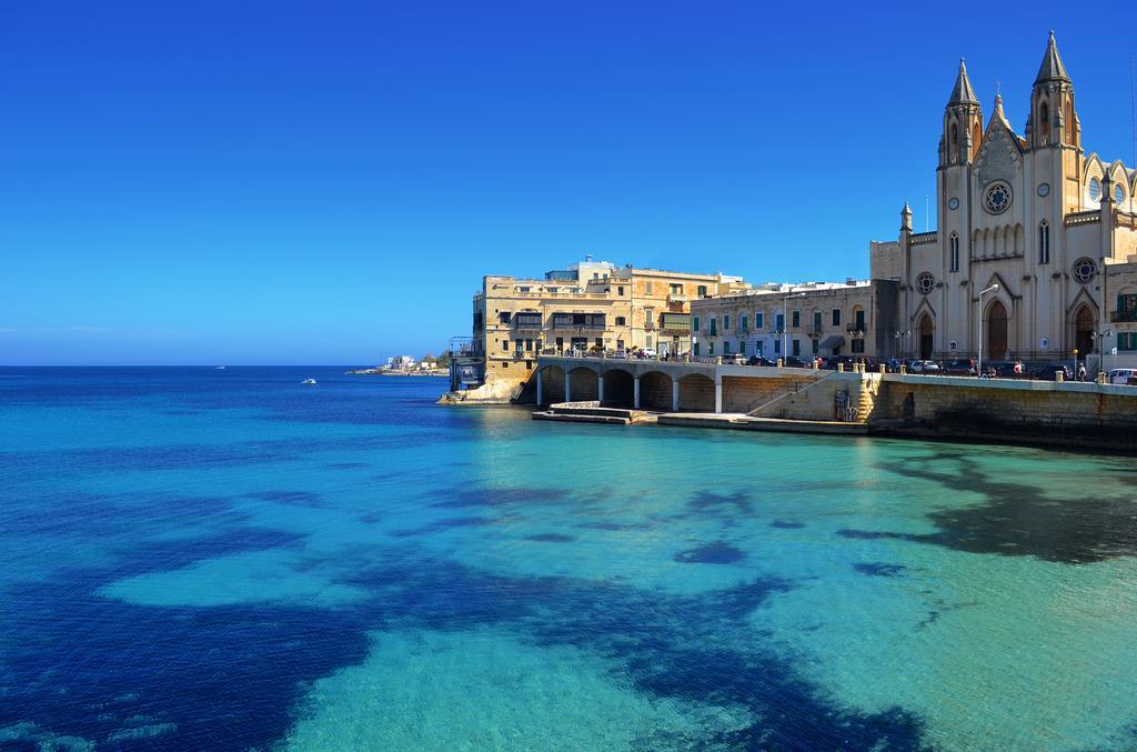 Spinola Bay Top Floor Seafront 3 Bedroom Apartment With Panoramic Sea Views - By Getawaysmalta San Ġiljan Extérieur photo