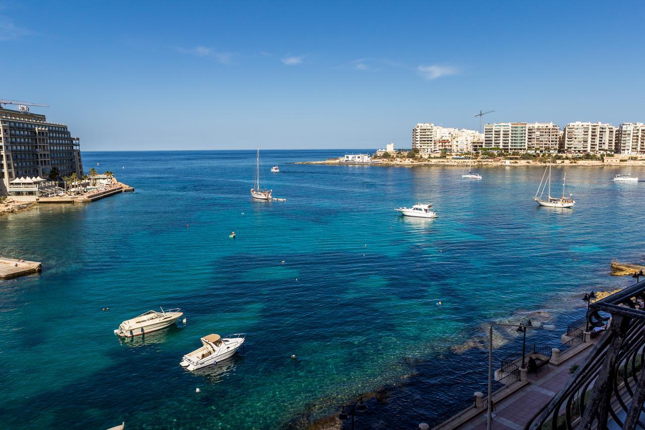 Spinola Bay Top Floor Seafront 3 Bedroom Apartment With Panoramic Sea Views - By Getawaysmalta San Ġiljan Extérieur photo